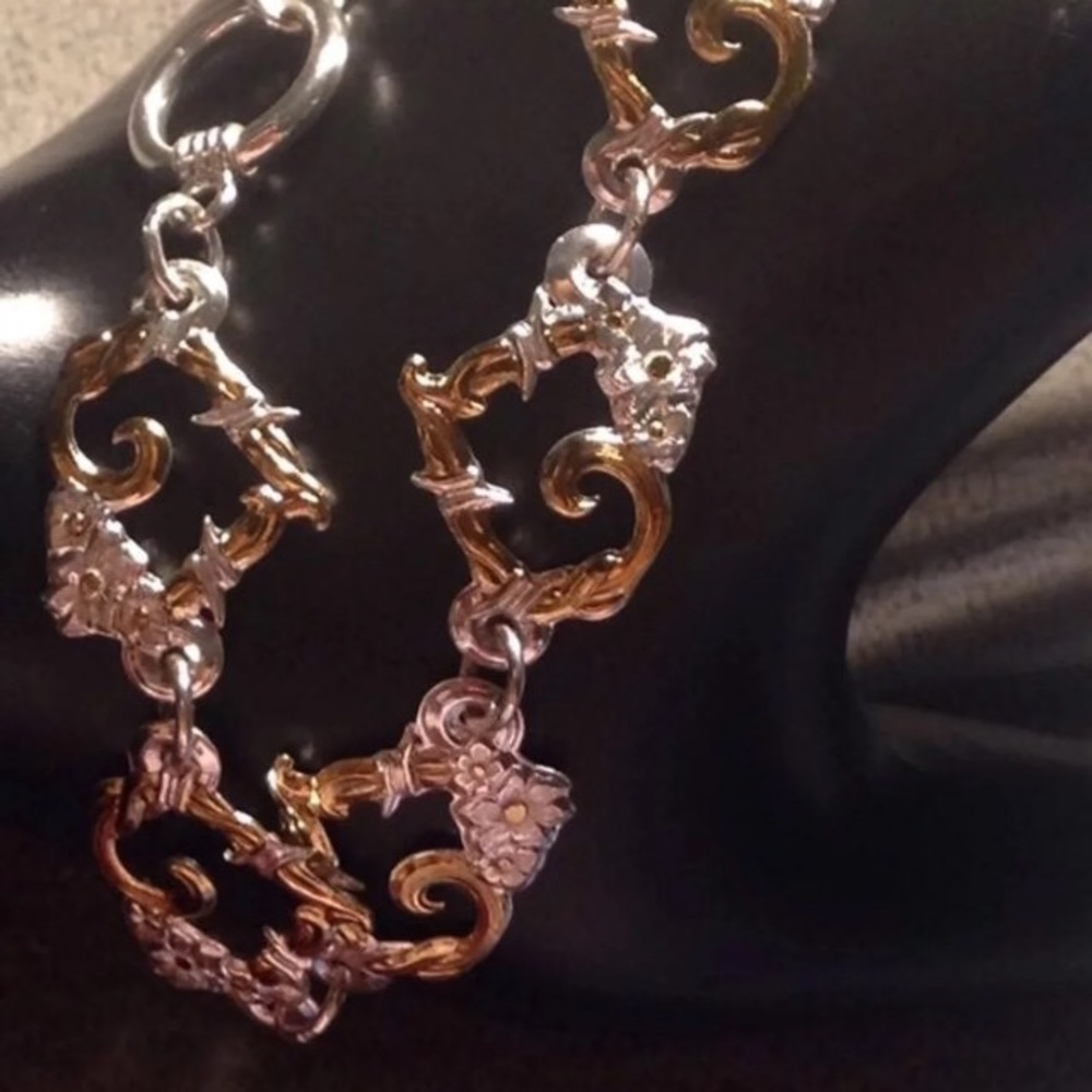 Gold and silver anklet. Sale